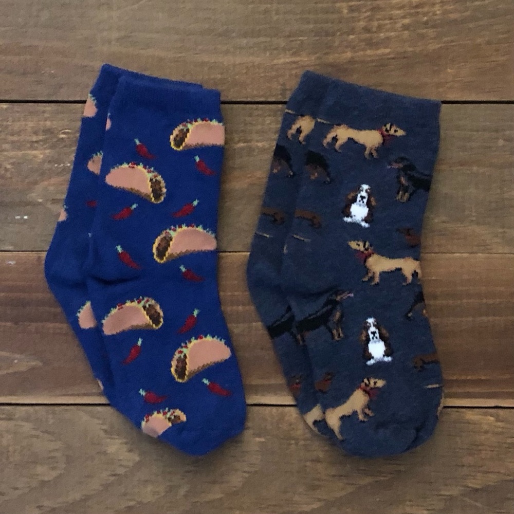 Hotsox Kid’s Tacos & Dogs Crew Socks